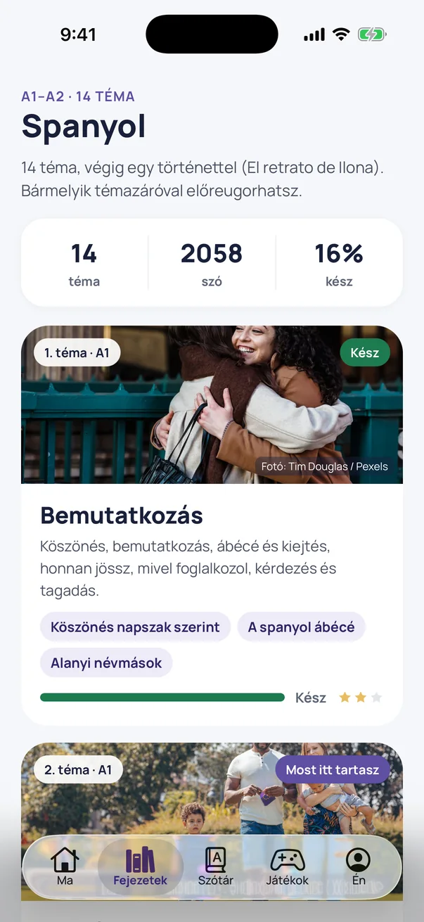Fejezetek
